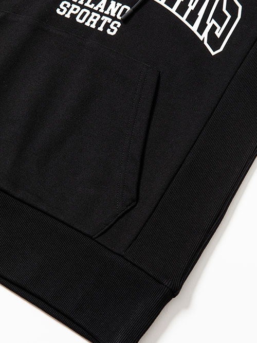SY32 by SWEET YEARS��MIX LOGO P/O HOODIE��BLACK