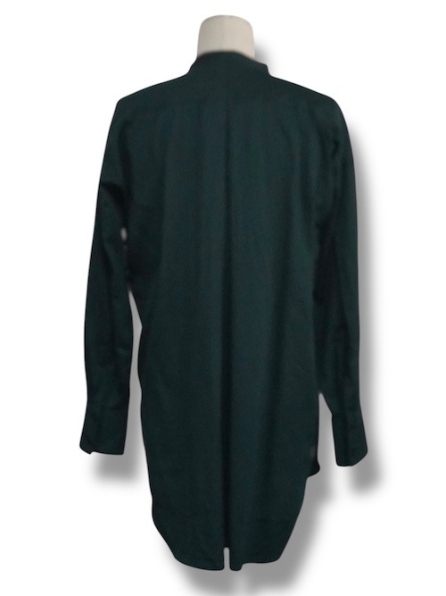 ����� flat sholder shirts cottomsath with loose thread GREEN eofm �����ե�