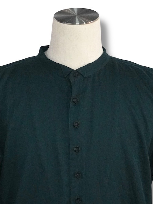 ����� flat sholder shirts cottomsath with loose thread GREEN eofm �����ե�