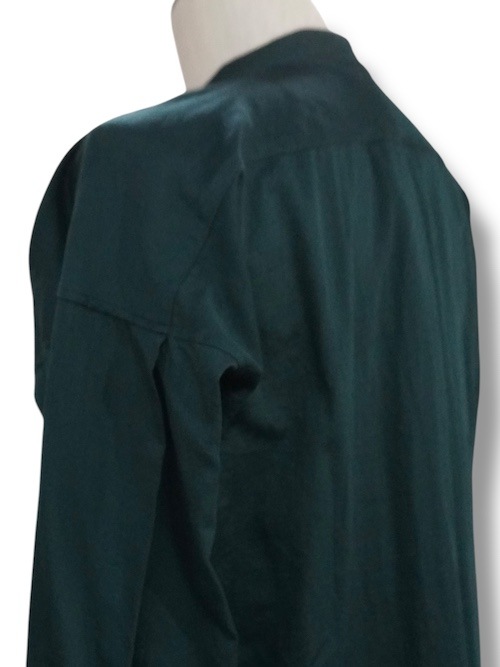 ����� flat sholder shirts cottomsath with loose thread GREEN eofm �����ե�