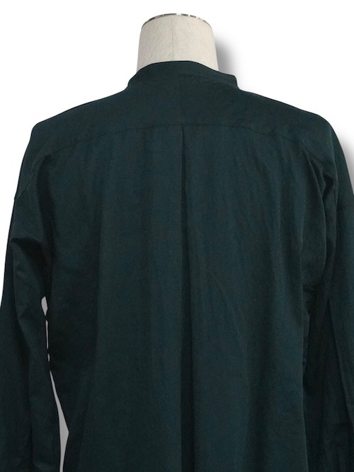 ����� flat sholder shirts cottomsath with loose thread GREEN eofm �����ե�