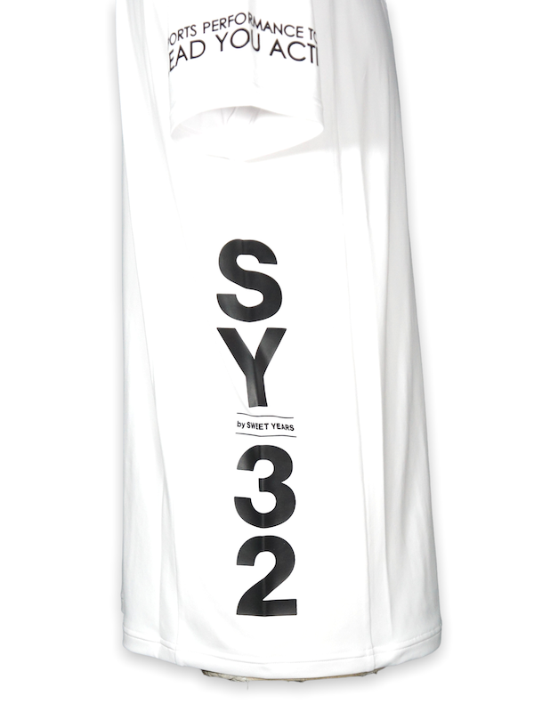 SY32 by SWEET YEARS��ACTIVE ZIP SIHRT��WHITE