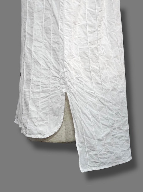 ����� braid callar shirts pin tucked cotton WHITE eofm �����ե�