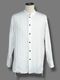 ����� braid callar shirts pin tucked cotton WHITE eofm �����ե�