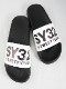 SY32 by SWEET YEARS��SHOWER SANDALS (LOGO)��BLACK