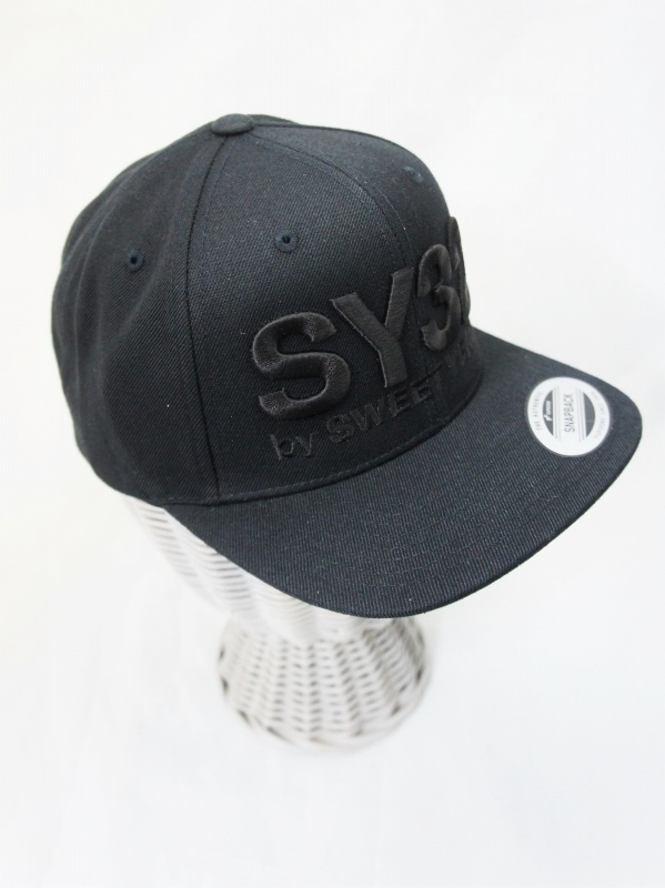 SY32 by SWEET YEARS「3D LOGO SNAPBACK CAP」BLACK×BLACK