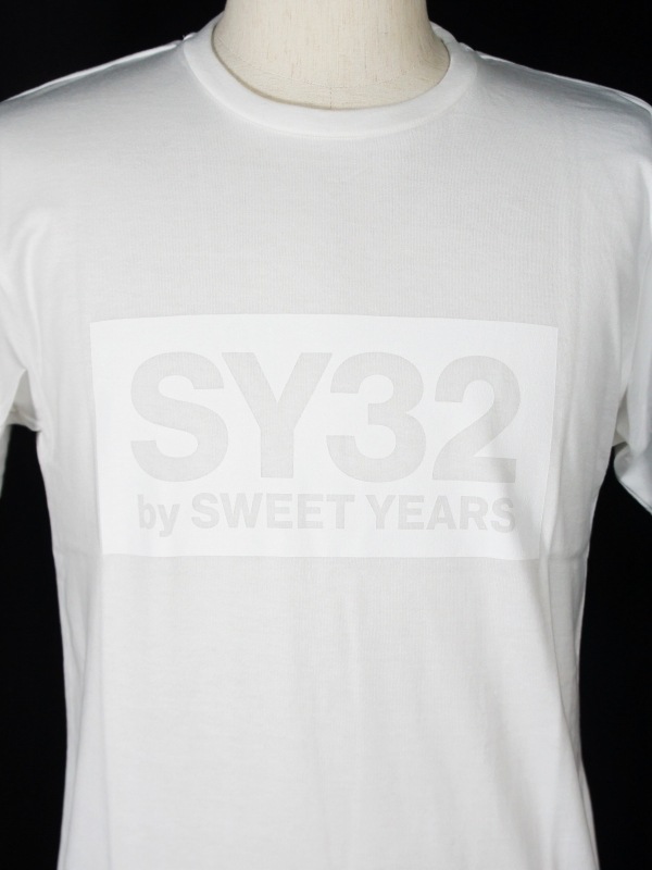 40%OFF T����� BOX LOGO TEE WHITE��WHITE SY32 by SWEET YEARS