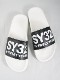 SY32 by SWEET YEARS��SHOWER SANDALS (LOGO)��WHITE