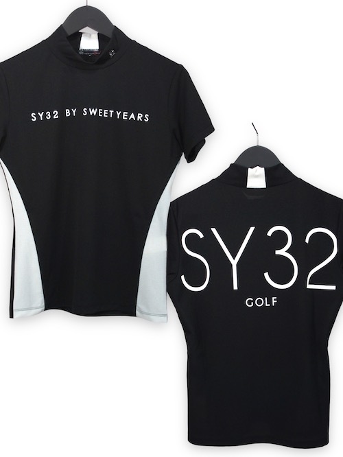 ��ǥ����� ��å��ͥå�36G DOT HALF MOCK BLACK SY32 by SWEET YEARS GOLF