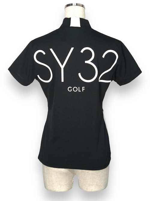 ��ǥ����� ��å��ͥå�36G DOT HALF MOCK BLACK SY32 by SWEET YEARS GOLF