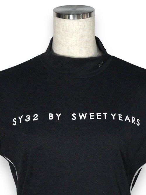 ��ǥ����� ��å��ͥå�36G DOT HALF MOCK BLACK SY32 by SWEET YEARS GOLF