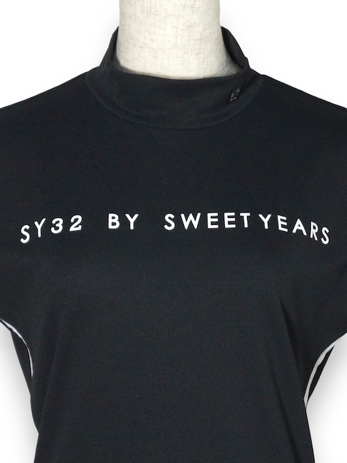 ��ǥ����� ��å��ͥå�36G DOT HALF MOCK BLACK SY32 by SWEET YEARS GOLF