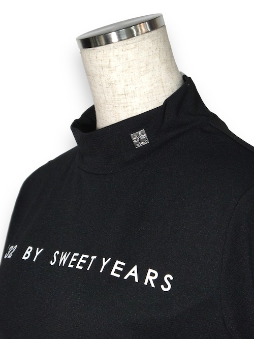 ��ǥ����� ��å��ͥå�36G DOT HALF MOCK BLACK SY32 by SWEET YEARS GOLF