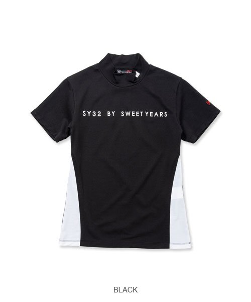 ��ǥ����� ��å��ͥå�36G DOT HALF MOCK BLACK SY32 by SWEET YEARS GOLF