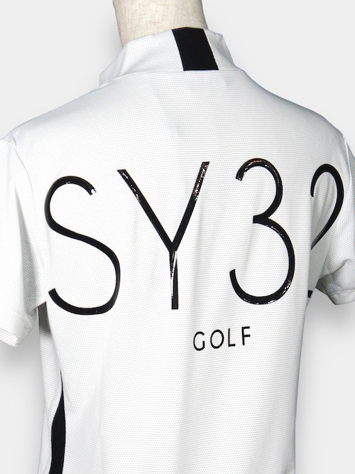 SY32 by SWEET YEARS�֡�GOLF��36G DOT HALF MOCK��WHITE