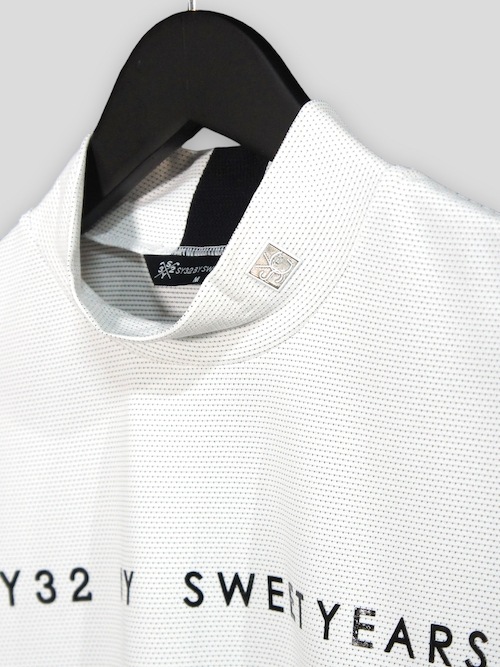 SY32 by SWEET YEARS�֡�GOLF��36G DOT HALF MOCK��WHITE