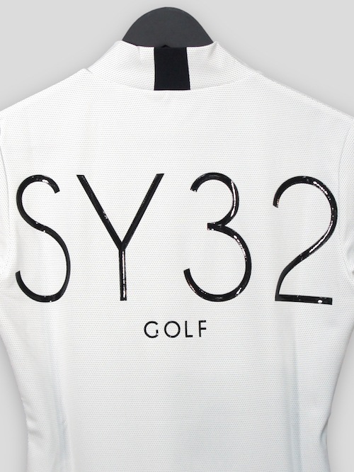 SY32 by SWEET YEARS�֡�GOLF��36G DOT HALF MOCK��WHITE