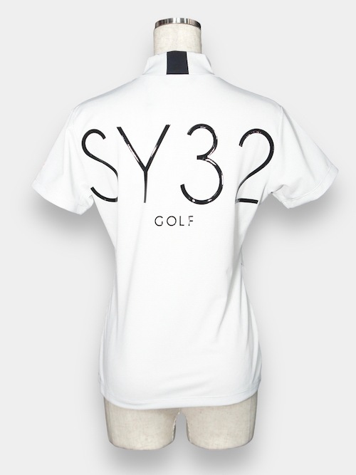 SY32 by SWEET YEARS�֡�GOLF��36G DOT HALF MOCK��WHITE
