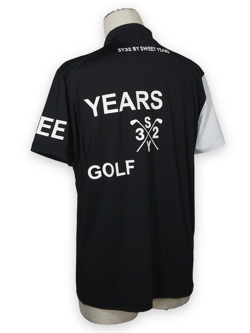 SY32 by SWEET YEARS�֡�GOLF��ASYMMETRY STRETCH MOCK�� BLACK