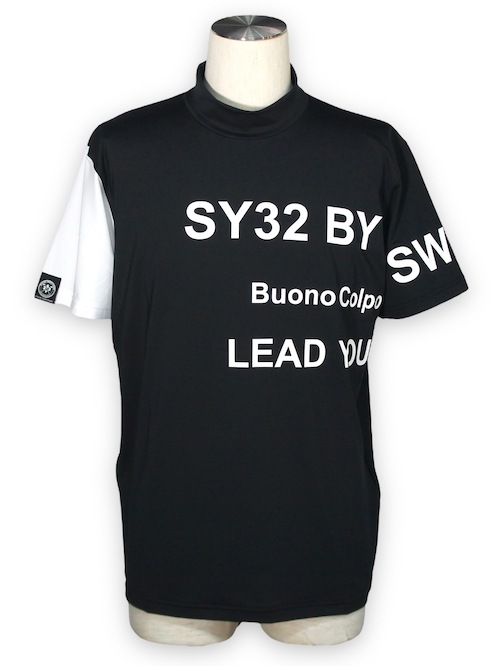 SY32 by SWEET YEARS�֡�GOLF��ASYMMETRY STRETCH MOCK�� BLACK