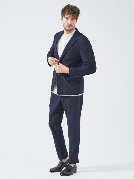 楊柳バンドカラー 半袖シャツ ホワイト 5351POUR LES HOMMES 5351