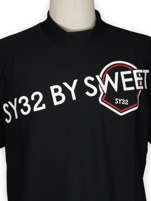��å��ͥå� SYG EMBLEM LOGO MOCK�� BLACK SY32 by SWEET YEARS GOLF