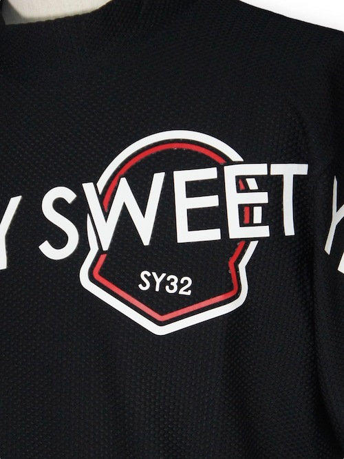 ��å��ͥå� SYG EMBLEM LOGO MOCK�� BLACK SY32 by SWEET YEARS GOLF