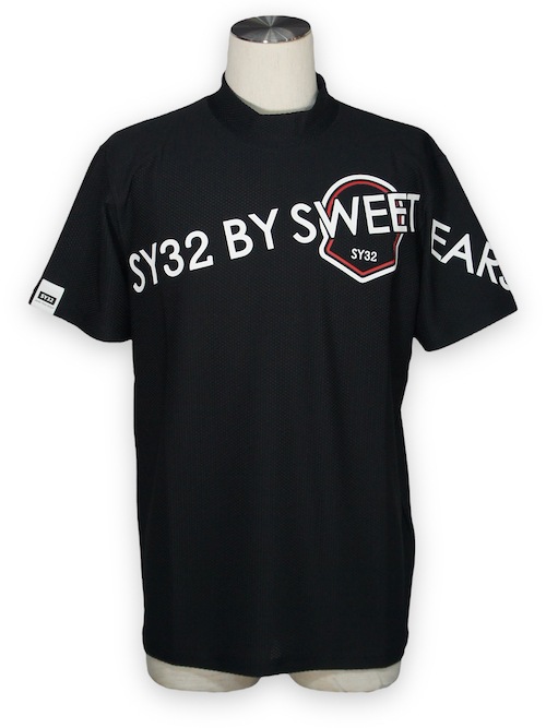 ��å��ͥå� SYG EMBLEM LOGO MOCK�� BLACK SY32 by SWEET YEARS GOLF