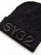SY32 by SWEET YEARS��3D LOGO KNIT CAP��BLACK��BLACK�ڥ����磻�����ƥ��ȥ��Х����������ȥ��䡼�����˥åȥ���åס��֥�å��ߥ֥�å���