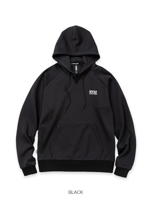 PO�ա��ǥ��� DOUBLE KNIT BASIC P/O HOODIE 13493 BLACK SY32 by SWEET YEARS �����磻�����ƥ��ȥ��Х����������ȥ��䡼��