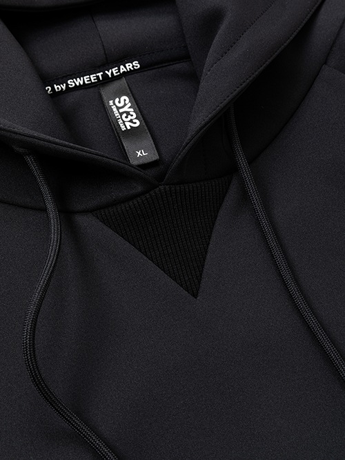PO�ա��ǥ��� DOUBLE KNIT BASIC P/O HOODIE 13493 BLACK SY32 by SWEET YEARS �����磻�����ƥ��ȥ��Х����������ȥ��䡼��
