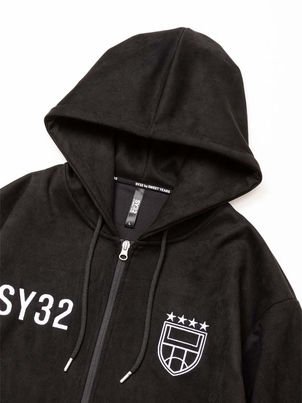 ZIP�ա��ǥ��� ESTER SUEDE ZIP HOODIE BLACK SY32 by SWEET YEARS �����磻�����ƥ��ȥ��Х����������ȥ��䡼��