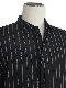 eofm��regular collar long shirts linen stripe��BLACK�ڥ����ե��
