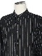 eofm��regular collar long shirts linen stripe��BLACK�ڥ����ե��