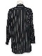 eofm��regular collar long shirts linen stripe��BLACK�ڥ����ե��