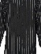 eofm��regular collar long shirts linen stripe��BLACK�ڥ����ե��