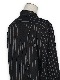 eofm��regular collar long shirts linen stripe��BLACK�ڥ����ե��