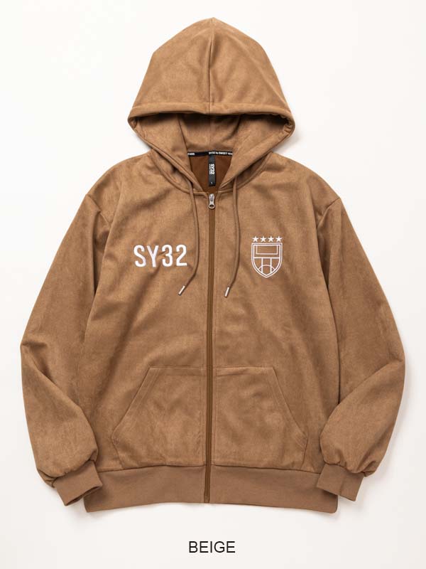 ZIP�ա��ǥ��� ESTER SUEDE ZIP HOODIE BEIGE SY32 by SWEET YEARS �����磻�����ƥ��ȥ��Х����������ȥ��䡼��