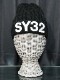 SY32 by SWEET YEARS��3D LOGO CABLE KNIT CAP��BLACK��WHITE�ڥ����磻�����ƥ��ȥ��Х����������ȥ��䡼�����˥åȥ���åס��֥�å��ߥۥ磻�ȡ�