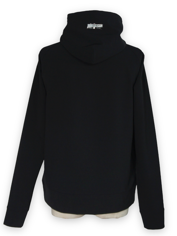 SY32 by SWEET YEARS��STORM FLEECE HOODIE��BLACK