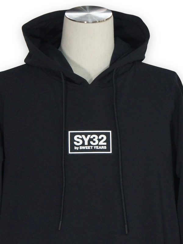 SY32 by SWEET YEARS��STORM FLEECE HOODIE��BLACK