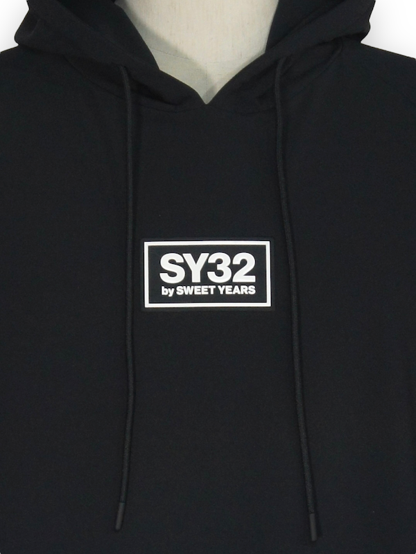 SY32 by SWEET YEARS��STORM FLEECE HOODIE��BLACK