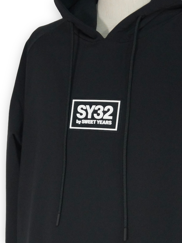 SY32 by SWEET YEARS��STORM FLEECE HOODIE��BLACK