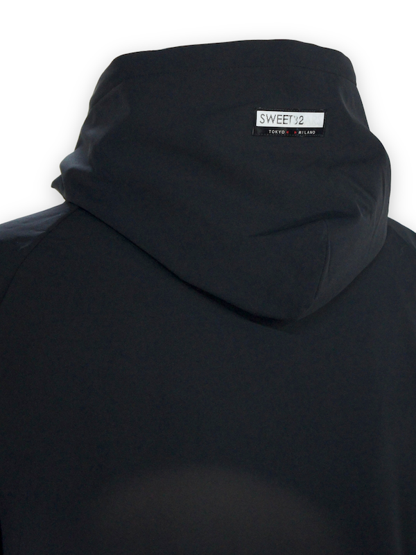 SY32 by SWEET YEARS��STORM FLEECE HOODIE��BLACK
