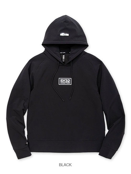 SY32 by SWEET YEARS��STORM FLEECE HOODIE��BLACK