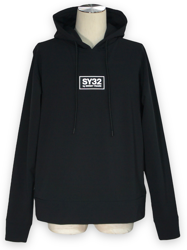 SY32 by SWEET YEARS��STORM FLEECE HOODIE��BLACK