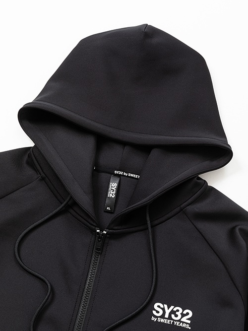 ZIP�ա��ǥ��� DOUBLE KNIT BASIC ZIP HOODIE 13492 BLACK SY32 by SWEET YEARS �����磻�����ƥ��ȥ��Х����������ȥ��䡼��
