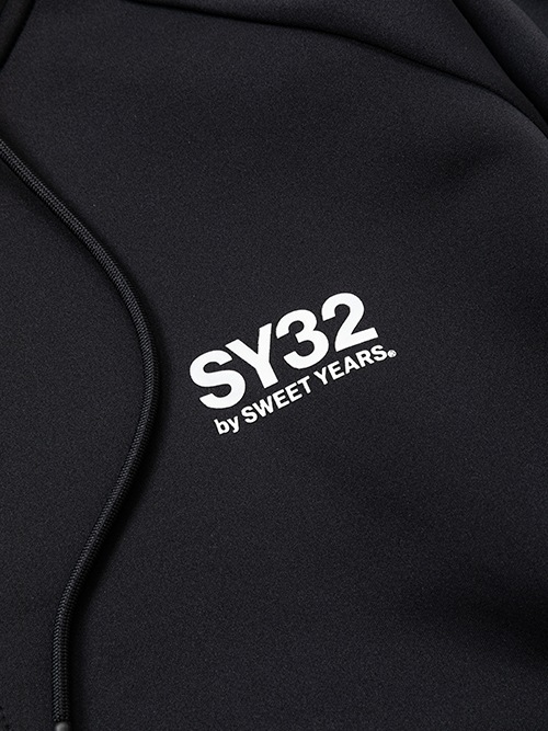 ZIP�ա��ǥ��� DOUBLE KNIT BASIC ZIP HOODIE 13492 BLACK SY32 by SWEET YEARS �����磻�����ƥ��ȥ��Х����������ȥ��䡼��