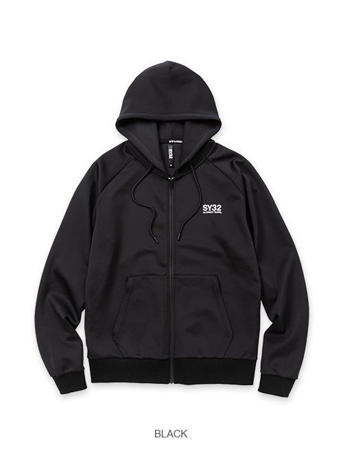 ZIP�ա��ǥ��� DOUBLE KNIT BASIC ZIP HOODIE 13492 BLACK SY32 by SWEET YEARS �����磻�����ƥ��ȥ��Х����������ȥ��䡼��