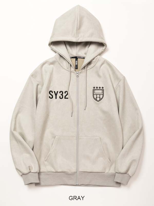 ZIP�ա��ǥ��� ESTER SUEDE ZIP HOODIE GRAY SY32 by SWEET YEARS �����磻�����ƥ��ȥ��Х����������ȥ��䡼��
